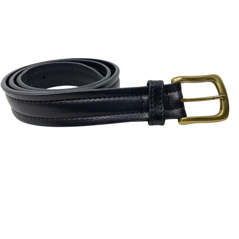 Brighton Mens Black ' Urbino ' Dress Belt Size 36 Made in USA Career Work Casual